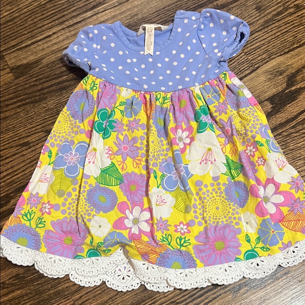 Matilda Jane Blue and Yellow Floral Kids Dress